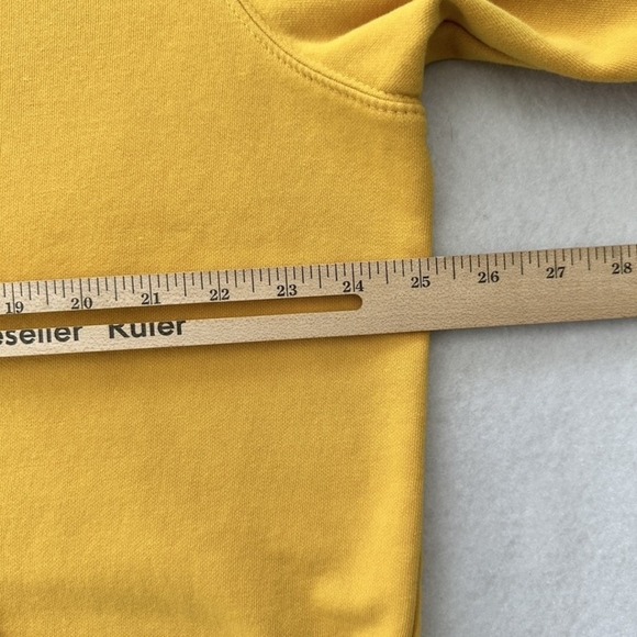 North Face Hoodie Mens XL Yellow Pullover Sweatshirt Kangaroo Pocket Outdoors - Picture 11 of 11